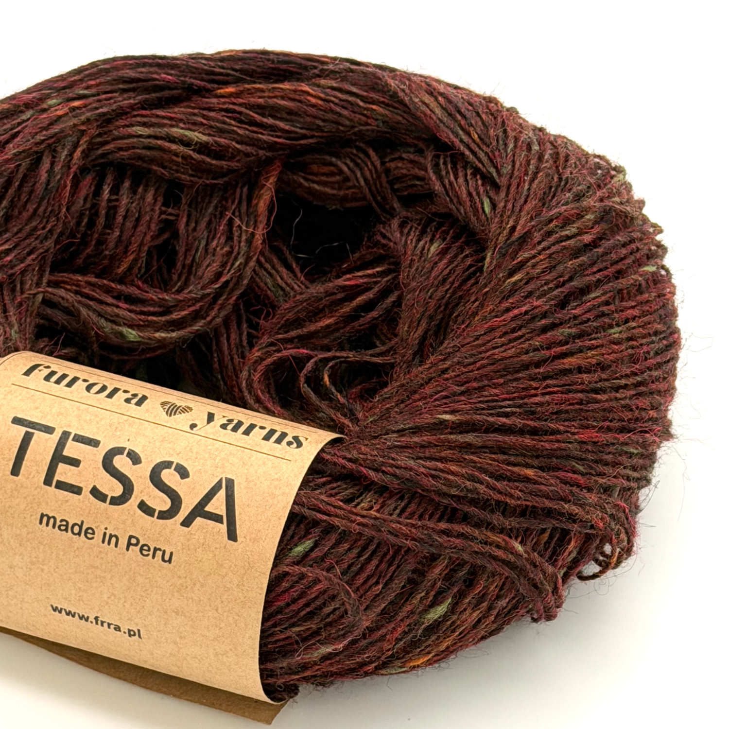 Wełna 100 % alpaka merino TESSA kasztan