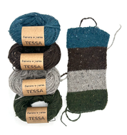 Wełna 100 % alpaka merino TESSA czekolada