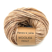 WEŁNA WOOLKA PRINT beż 50g