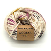 WEŁNA WOOLKA PRINT biały 50g