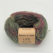 Włóczka wełna z alpaką LIFE ALPA print 50g wieczorny spacer