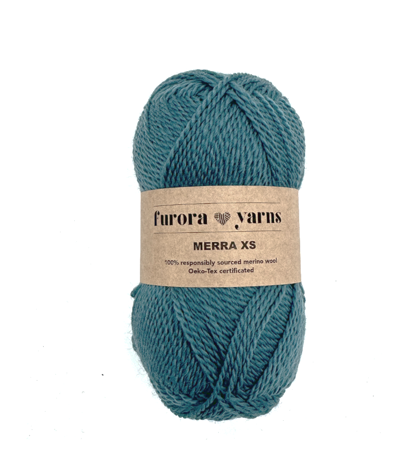 WEŁNA MERINO 100% MERRA XS morski 50g