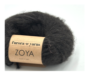 Włóczka merino, baby alpaka, bawełna ZOYA  50g czekolada