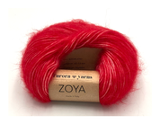Włóczka merino, baby alpaka, bawełna ZOYA  50g szkarłatny