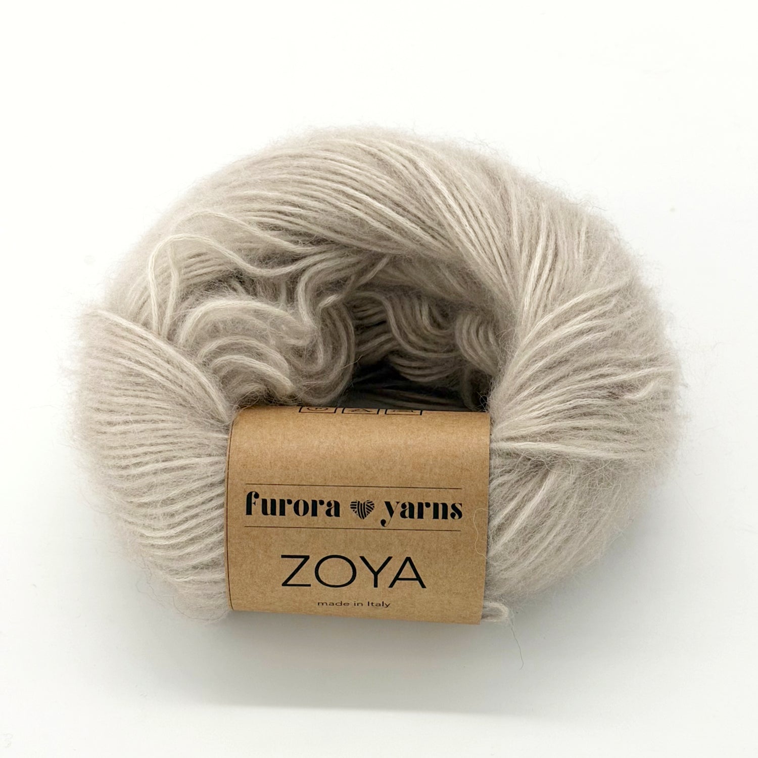 Włóczka merino, baby alpaka, bawełna ZOYA  50g zimne kakao