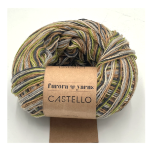 Włóczka wełniana CASTELLO  100g leśny mech