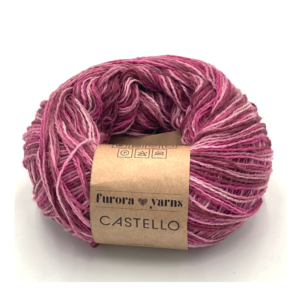 Włóczka wełniana CASTELLO  100g  różowa pasja