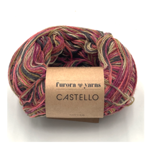 Włóczka wełniana CASTELLO  100g zachód słońca