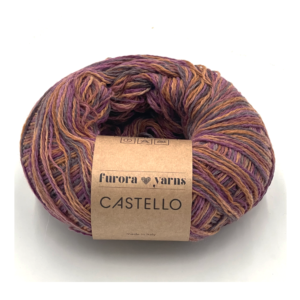 Włóczka wełniana CASTELLO  100g złota śliwka